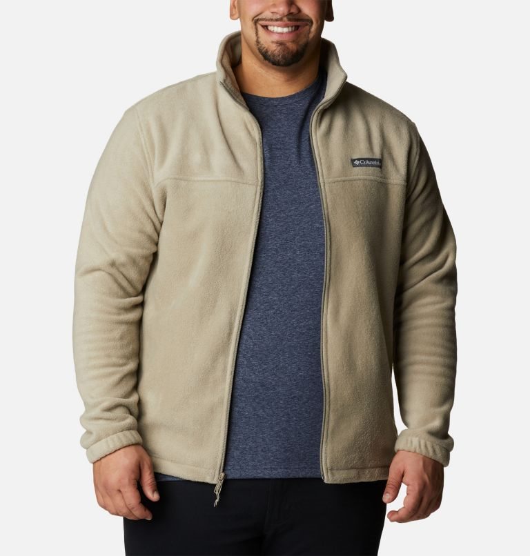 Men's Columbia Steens Mountain 2.0 Full Zip Fleece Jackets Olive | Plus Size CA-FA85C